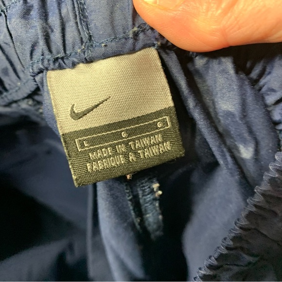 VTG Nike Windbreaker Nylon Track pant Wide Leg Convertible Zip Off Shorts Sz L - Picture 9 of 16